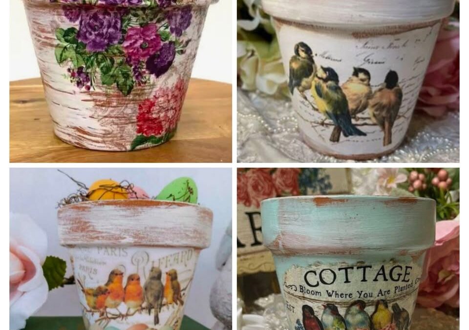 DIY Workshop: Decoupage Spring Planter