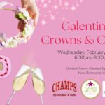 Galentine's Crown and Cookie header image with floral crown and decorated cookies.