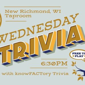 Wednesday Trivia flier with an owl wearing a graduation cap.