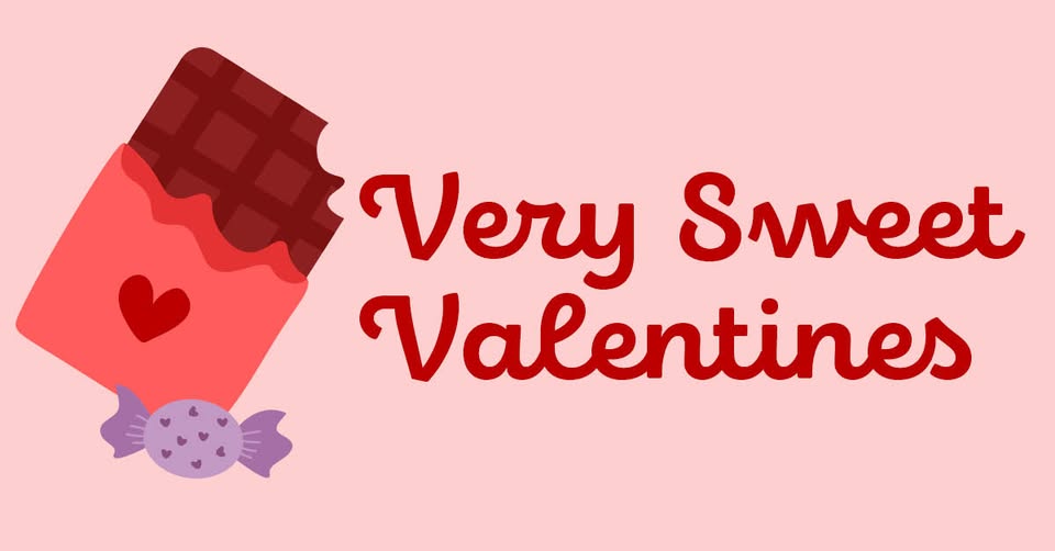 Very Sweet Valentines with candy