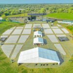 An ariel view of the Somerset Amphitheater