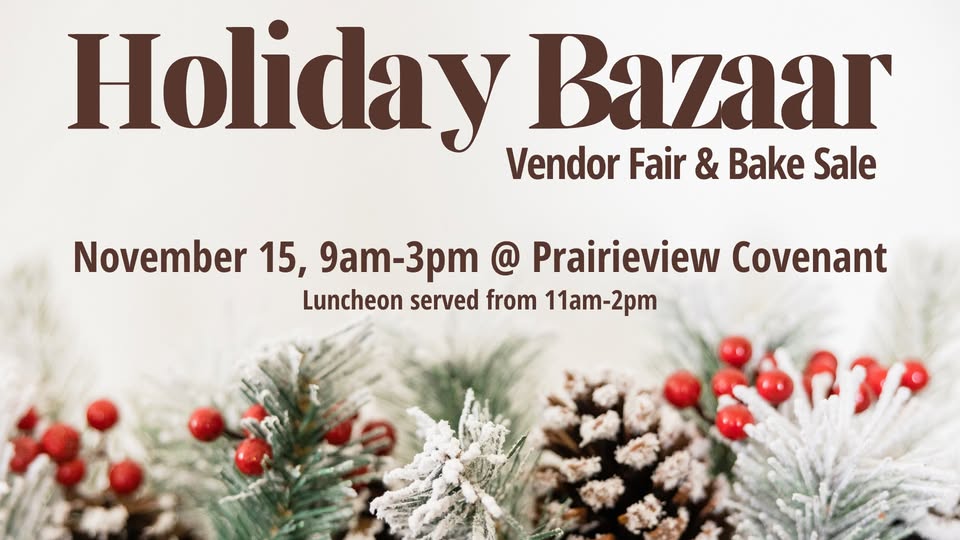 Holiday Bazaar event flier