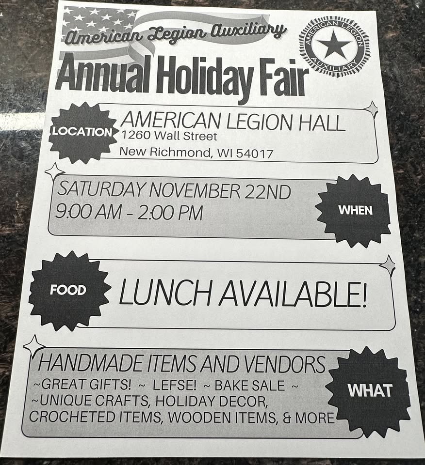 Holiday Fair event flier