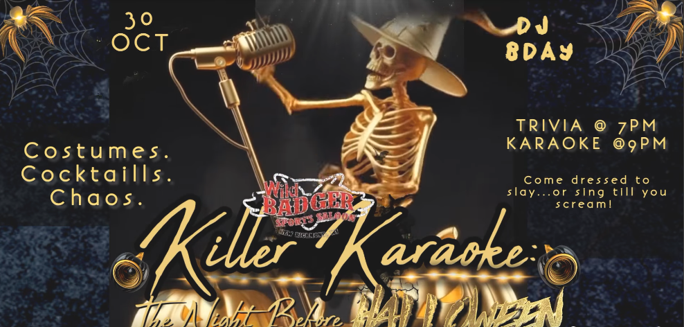 Karaoke event flier