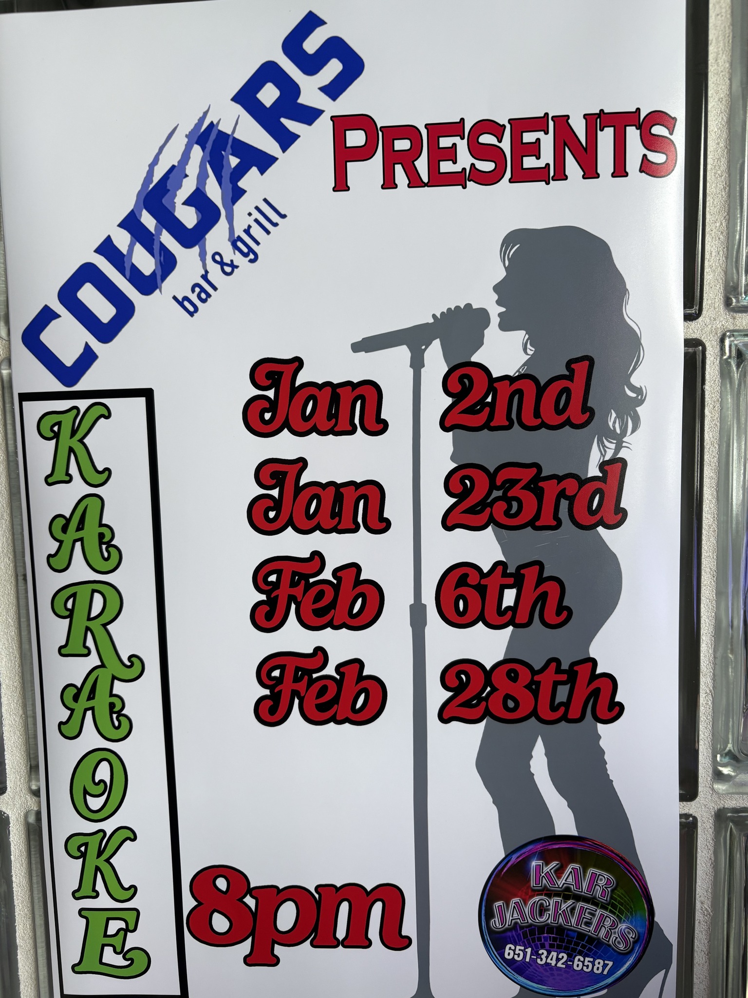 karaoke night event poster