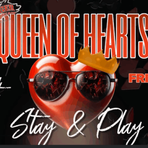 queen of hearts event flier