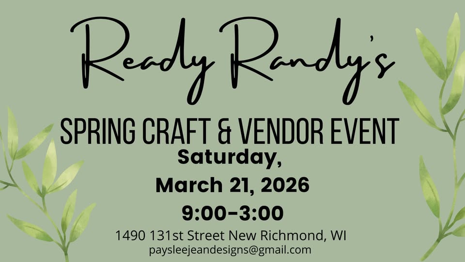 Spring craft and vendor event flier