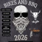 A poster with the event information on it with a drawing of a man with glasses on.