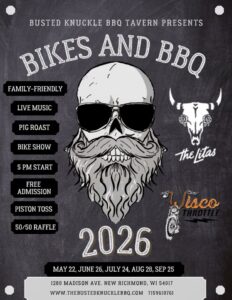 A poster with the event information on it with a drawing of a man with glasses on.