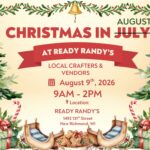 Christmas in August event flier