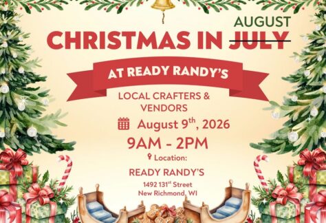 Christmas in August event flier