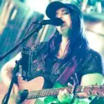 Musician Aly Dyg on stage