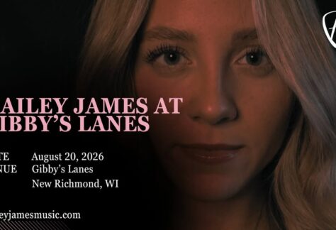 Hailey James live music event flier