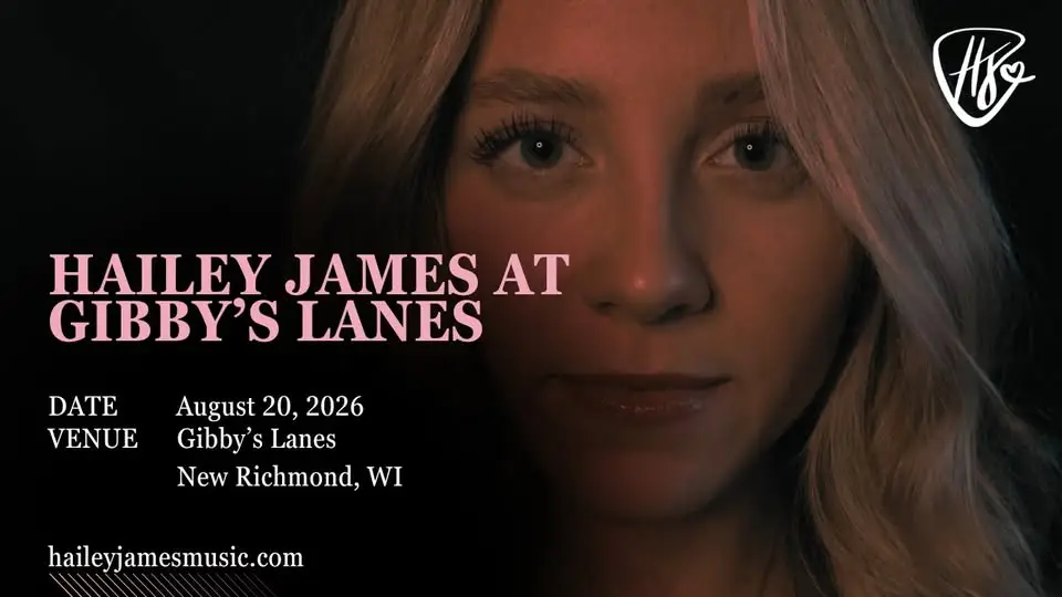 Hailey James live music event flier