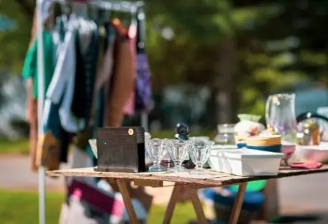rummage sale table