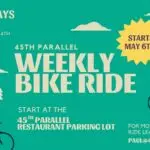 Weekly bike ride event flier