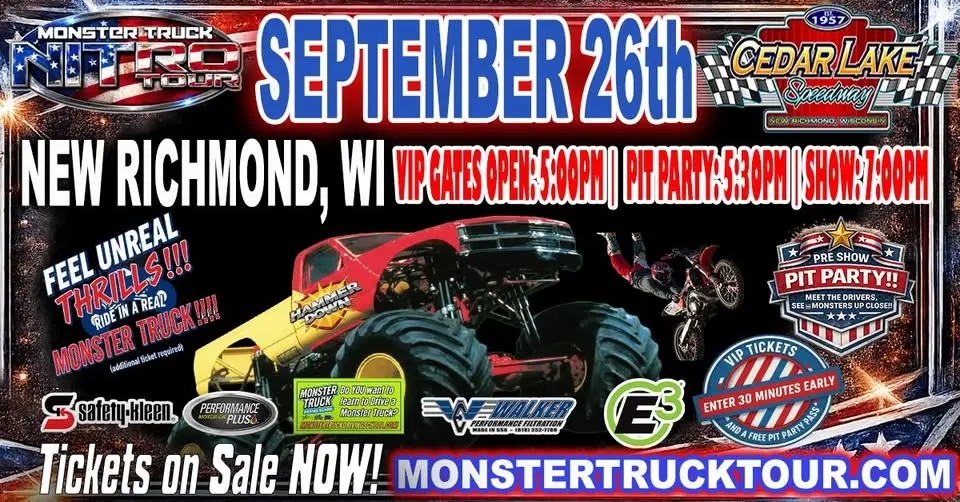 Monster truck tour event