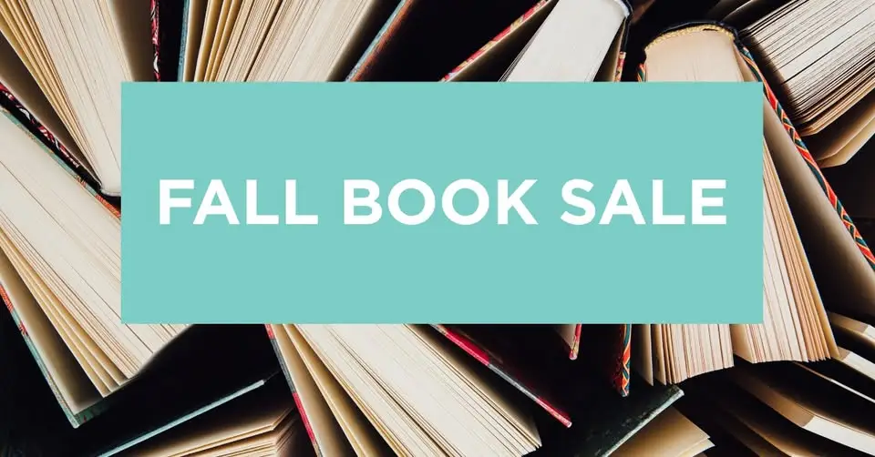Fall book sale event banner