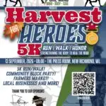 Harvest for Heroes event flier
