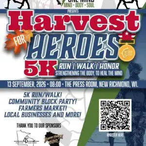 Harvest for Heroes event flier