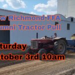 a tractor outside the feed mill in New Richmond, WI