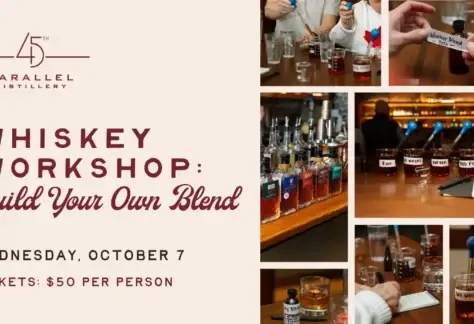 Whiskey workshop event flier