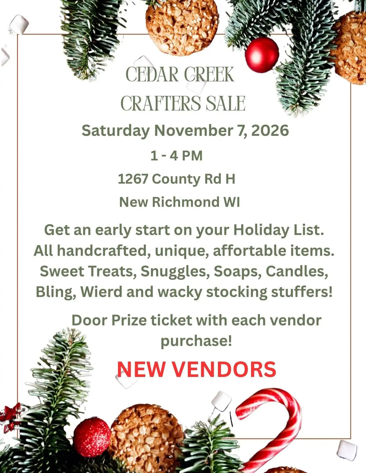 Crafters Sale event flier