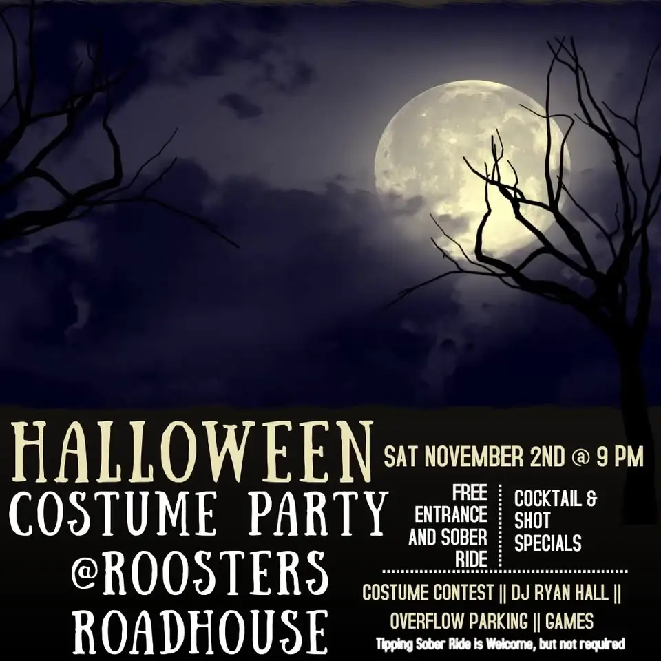 Halloween costume party event flier